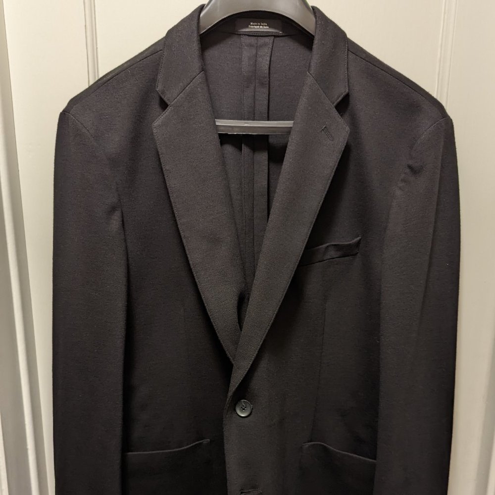 Nordstrom men's shop trim fit jacket XL Black Caviar